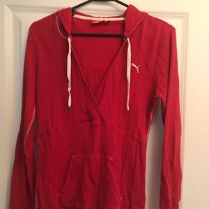 Puma V-neck Hoodie